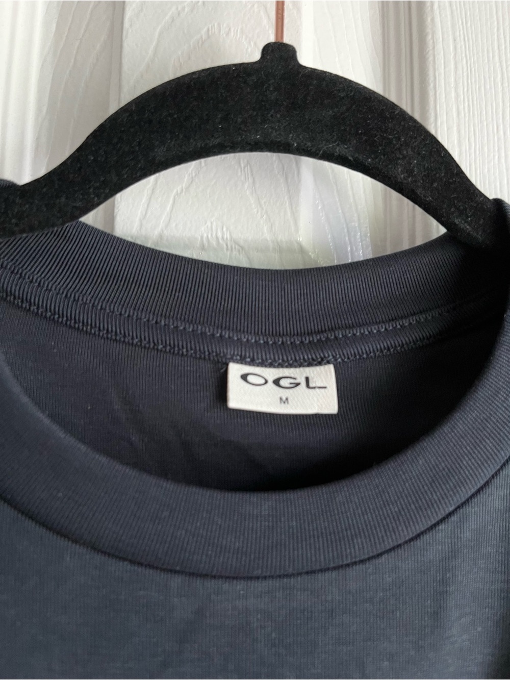 OGL Sandwashed Crewneck Short Sleeve Tucked Tee Deep Navy Size Medium - Picture 3 of 3